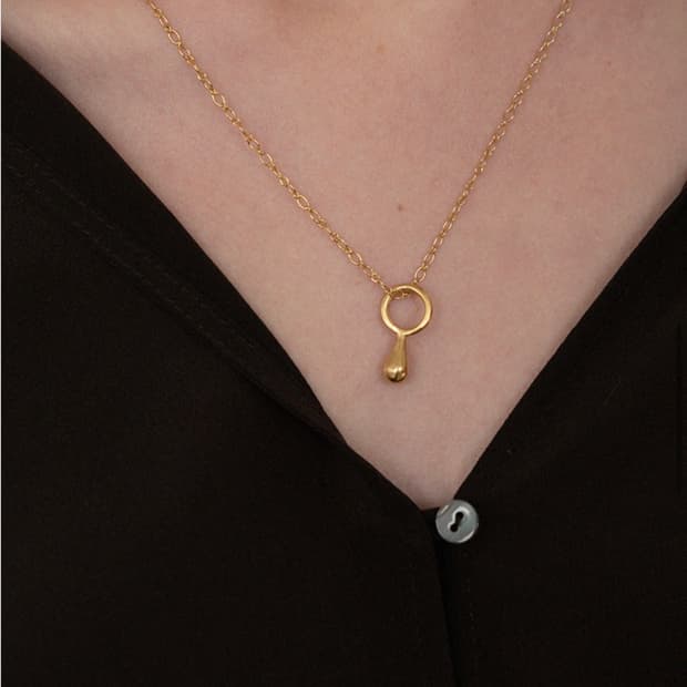 브릴피스 loop bulb necklace