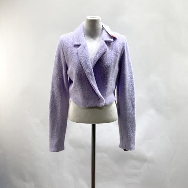 자라 여성캐주얼 숏자켓 퍼플 택새상품 M 