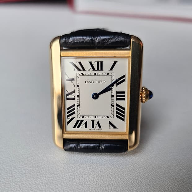 까르띠에 탱크솔로 옐로우골드 스몰