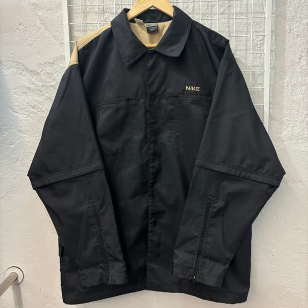 00s 나이키 올드스쿨 컨버터블 블랙 투웨이 자켓 2XL