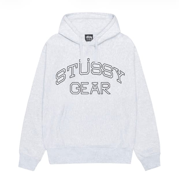 스투시 기어 후드티 멜란지