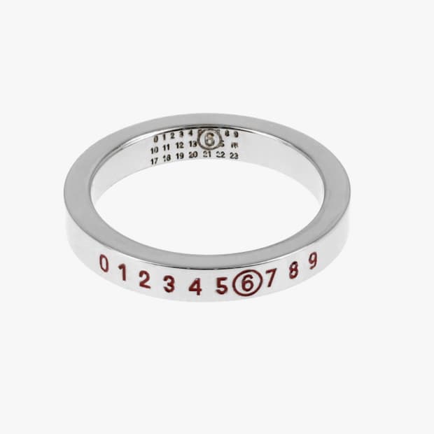 메종마르지엘라 mm6  뱀의 해 미니멀 숫자 반지 링