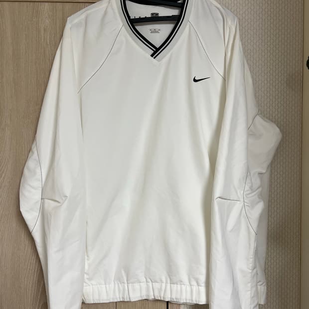 00s 나이키 올드스쿨 빈티지 화이트 웜업 바람막이