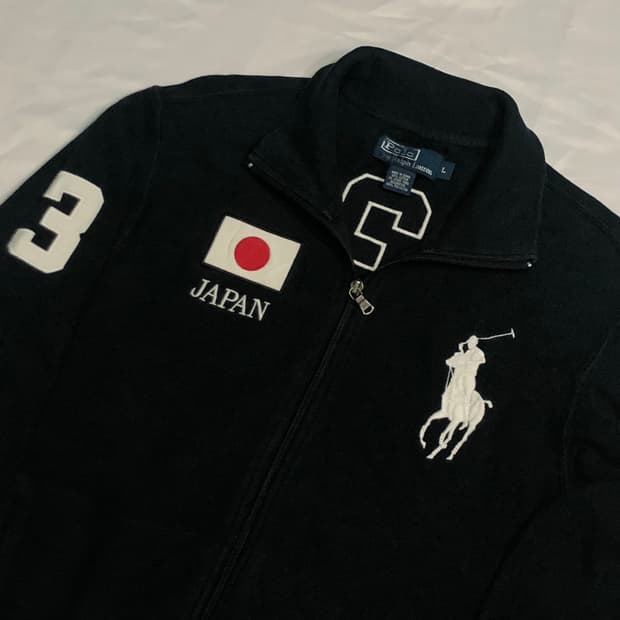 폴로 랄프로렌 희귀 빅포니 일본 플래그 집업
