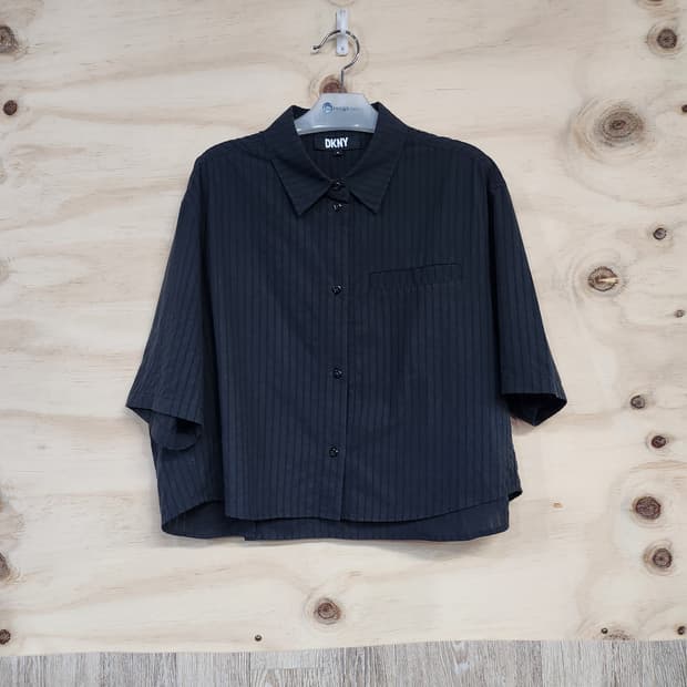 117) DKNY 스트라이프 반팔 셔츠