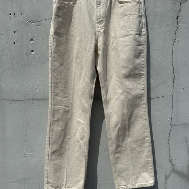 [32] HISHIMOTO 히시모토 아이보리 데님 팬츠 Japan