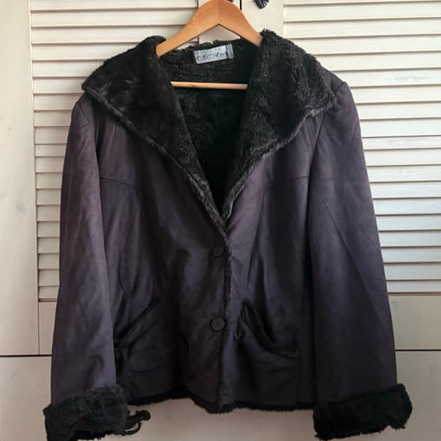 일본빈티지 초코 무스탕 블레이저 라떼갸루 파우닝133 샵오공이 와이즈걸