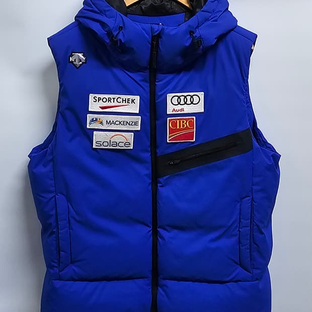 데상트 캐나다스키팀 덕다운패딩조끼 2XL