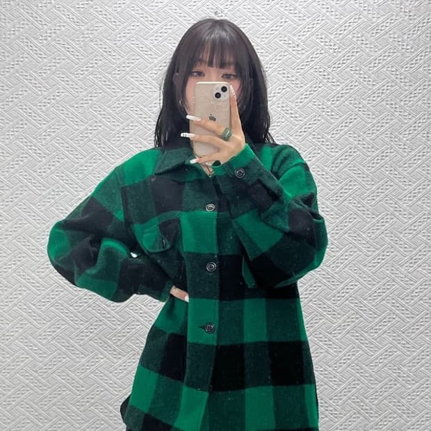 BEMIDJI WOOLEN MILLS 체커보드 자켓 L C11010