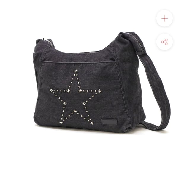X-girl 데님숄더백