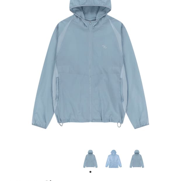 산산기어 패널드 스카이블루 바람막이 3사이즈