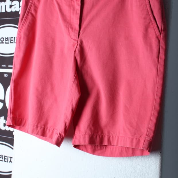 W(XL) 타미힐피거 반바지 팬츠 치노 레드 아메카지-P10554
