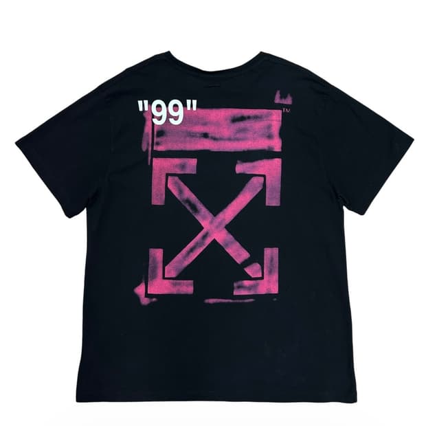 오프화이트 오버핏 스텐실 애로우 반팔(XS)