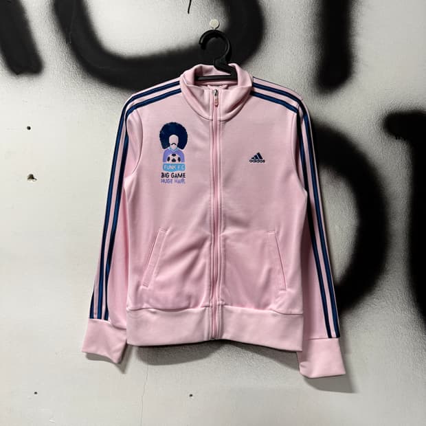 아디다스 우먼스 올드스쿨  Funk . FC 프린팅 져지 자켓