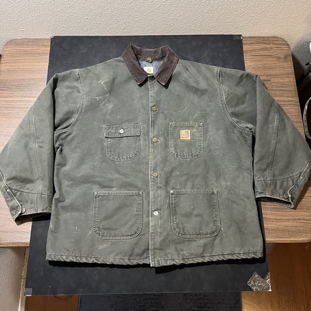 칼하트 C02 디트로이트 자켓 모스 그린