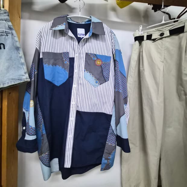 SJYP 언발 유니크셔츠