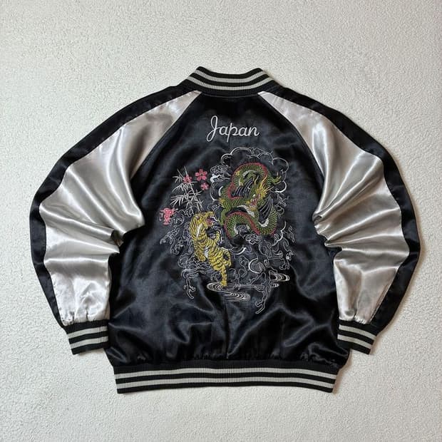 Japanese 용호상박 스카잔 새틴 자켓 PN7234