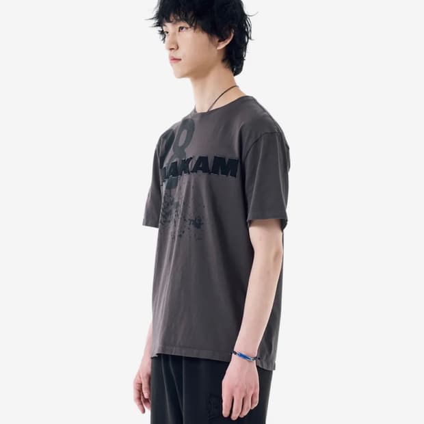 아캄 98 Printed Half Top (Dark Gray)