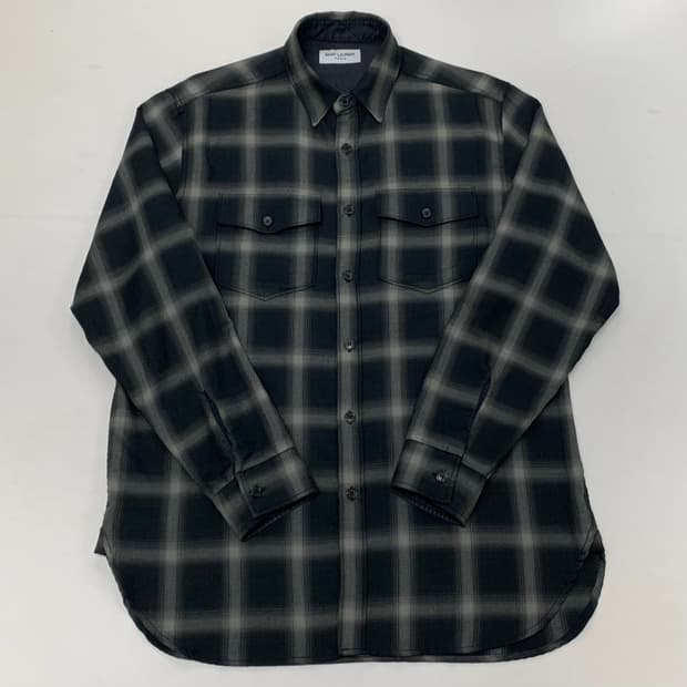 생로랑 체크셔츠 남방 (L)