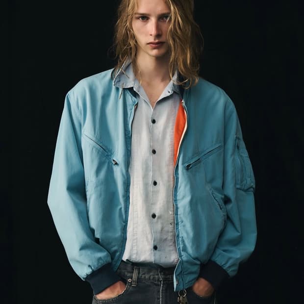 아프레쎄 26SS 빈티지 실크 코튼 테스트 파일럿 모델 재킷