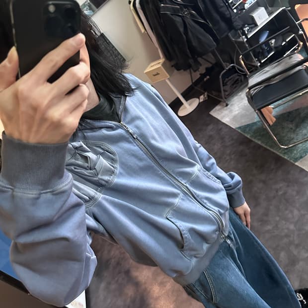 강정석 오리가미 패턴 후드