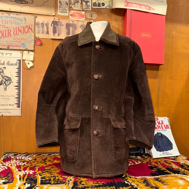 ( L ) 세무자켓 레더자켓 아메카지 워크웨어 빈티지가죽 가죽카코트