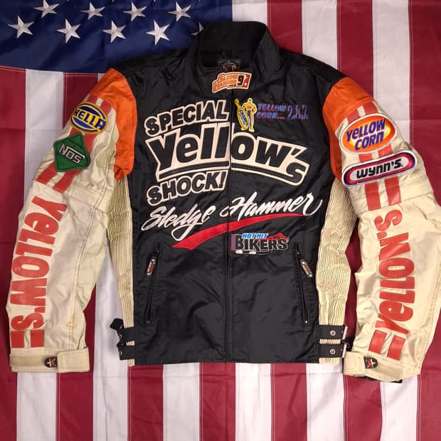 오리지날 옐로우콘 슬래지해머 레이싱 라이더자켓