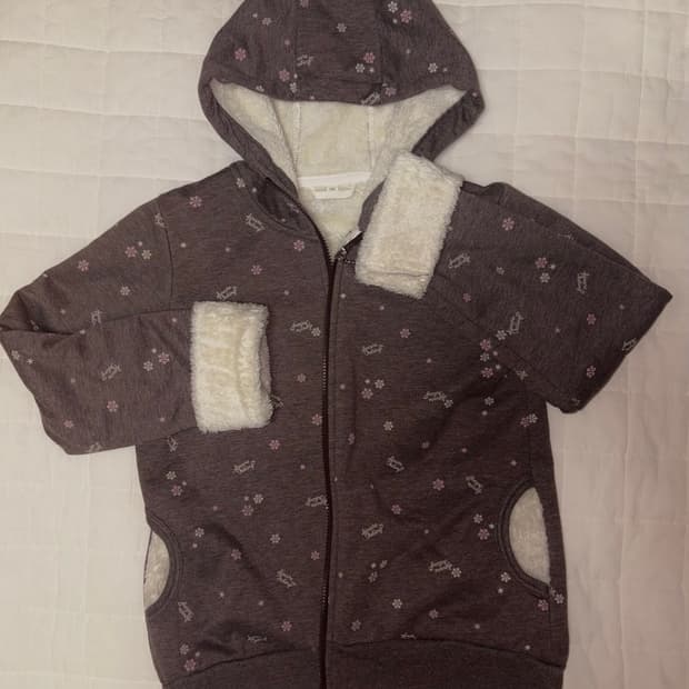 라떼갸루 초코 일본 빈티지 후드집업 리즈리사 엑시즈팜 갸루 핑크