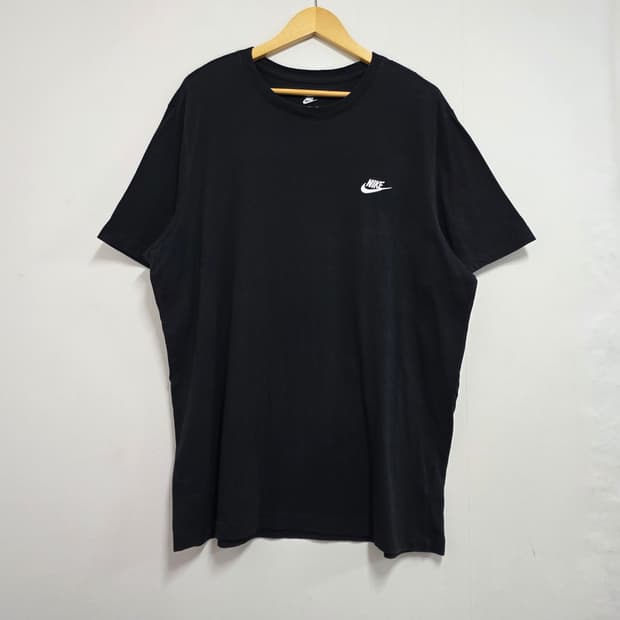 XL 나이키 오버핏 스몰로고 반팔티 블랙