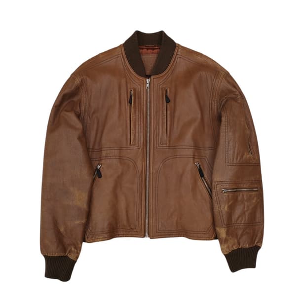 90‘s 마리떼 프랑소와 저버 레더 봄버