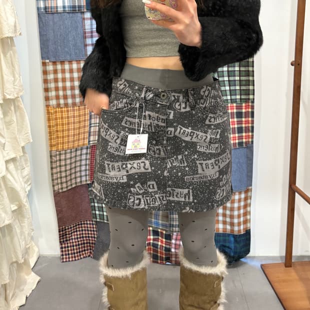 히스테릭글래머 패턴 미니스커트