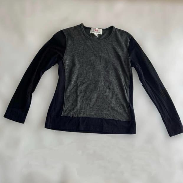M)H&M x 꼼데가르송 협업 콜라보레이션 울 니트 탑