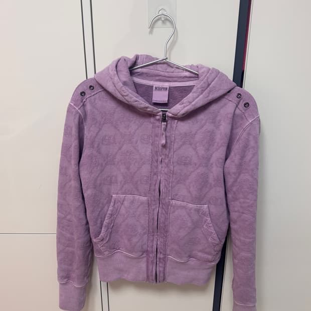 스컬프터 자카드 후드집업