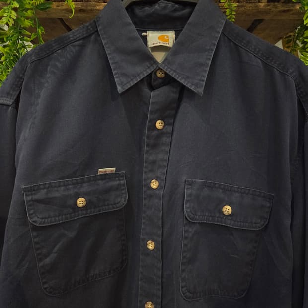 CARHARTT 칼하트 네이비 긴팔셔츠