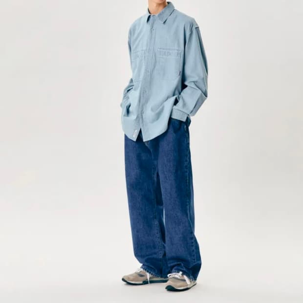 에스피오나지 샴브레이 워크셔츠 l