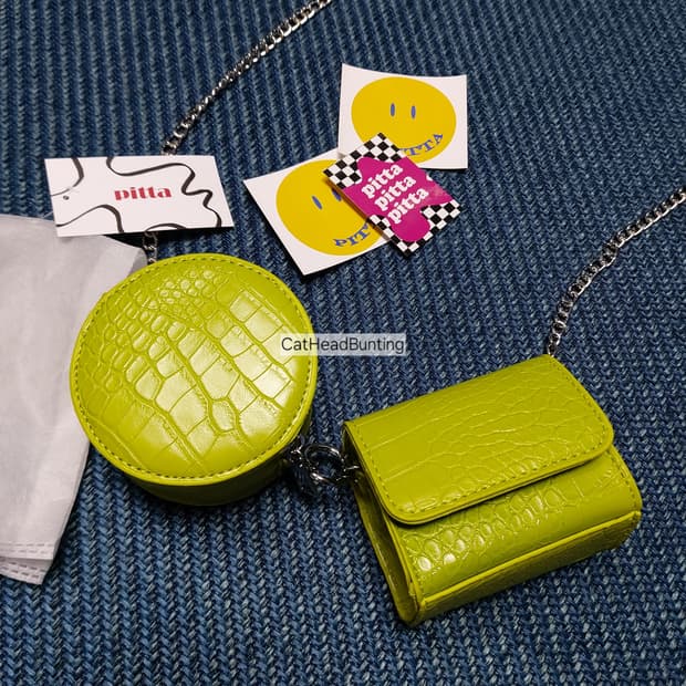 라임 미니백 2개+체인 set