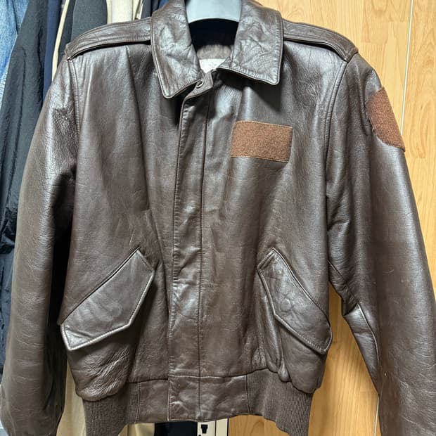 국군 A-2 레더 자켓 양가죽 3호 (A2 Flight Jacket Br