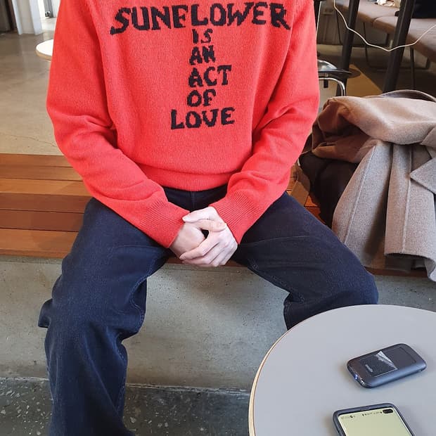 선플라워 문 러브 니트(MOON LOVE, EQL)