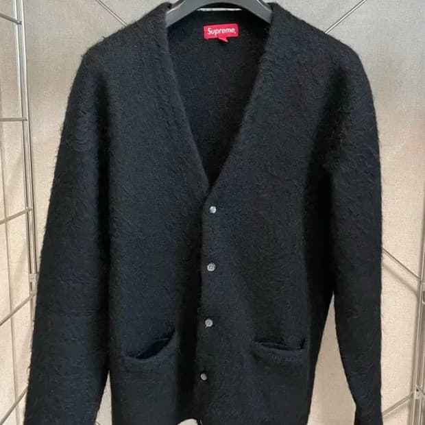 슈프림 모헤어 가디건