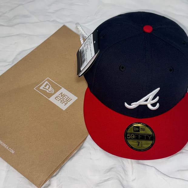 NEW ERA 59 FIFTY ACPERF ATLBRA 어센틱 애틀랜타