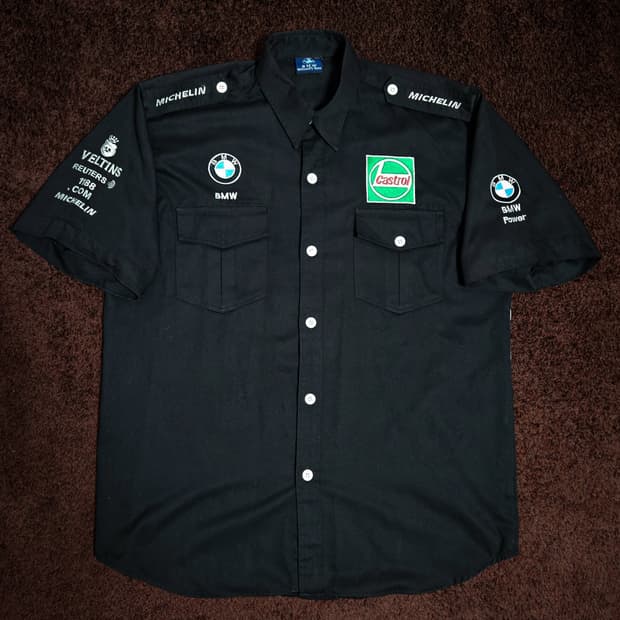 [XL] 00s 빈티지 BMW 윌리엄스 F1 레이싱 워크 셔츠