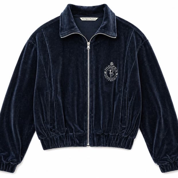 Theopenproduct 벨벳 트랙 자켓 네이비 1