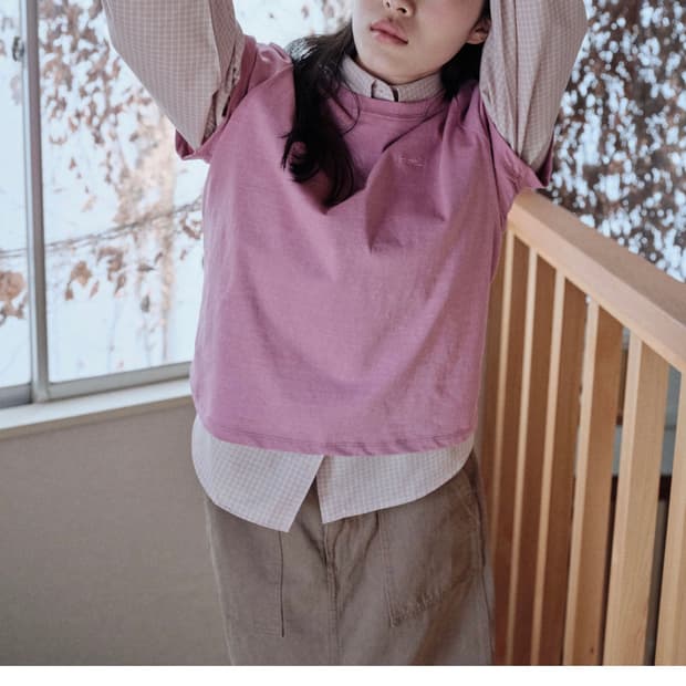 thefeu check shirt, os, pink