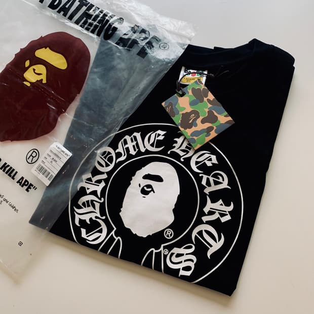BAPE 크롬하츠 반팔 티