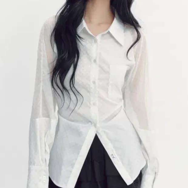 더티스 블루베리 셔츠 아이보리