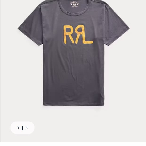 RRL 로고 반팔티 M