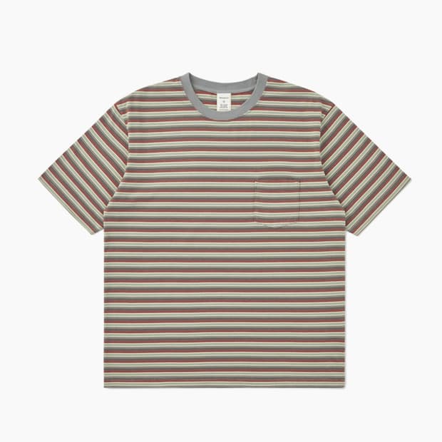 보더 티 그레이 m border tee grey