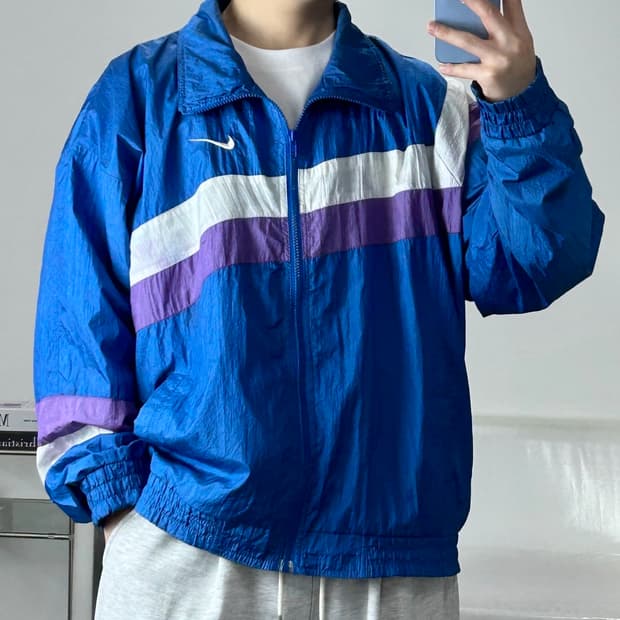 나이키 올드스쿨 바람막이 XL