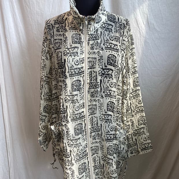 에스닉 패턴 집업자켓(F)