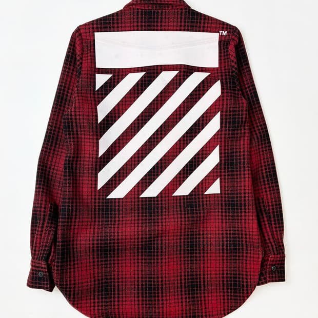 오프화이트 16FW 헤비울 플란넬 셔츠 PN5045